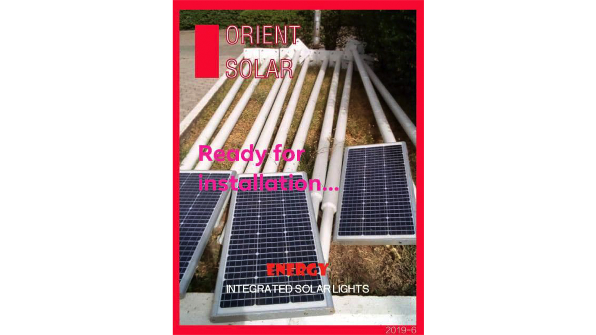 All-in-One solar street light installation