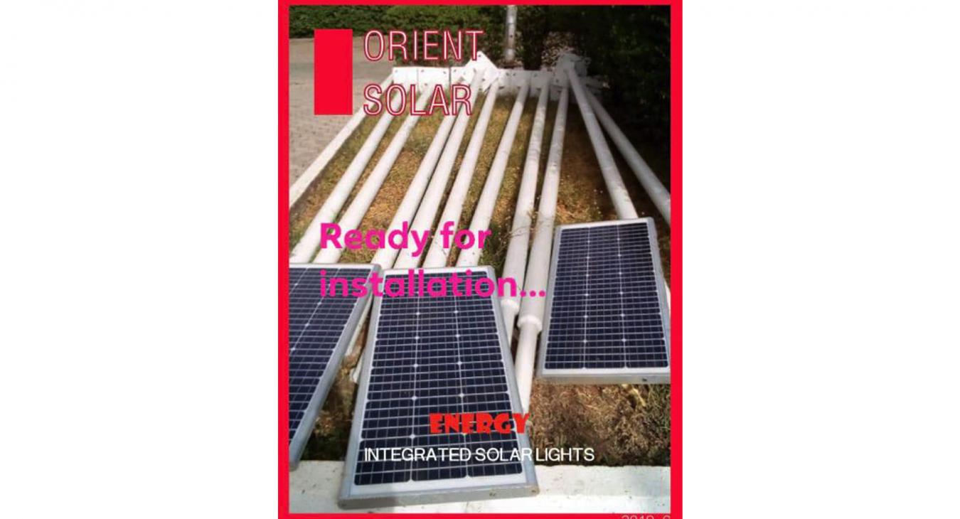 All-in-One solar street light installation