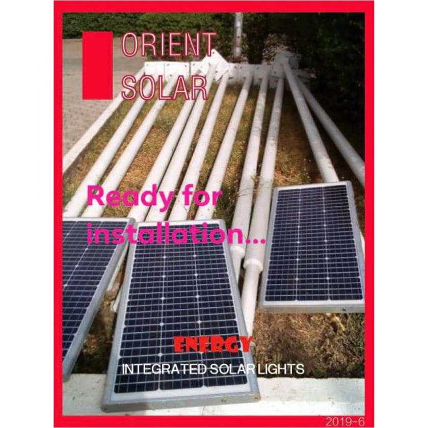 All-in-One solar street light installation